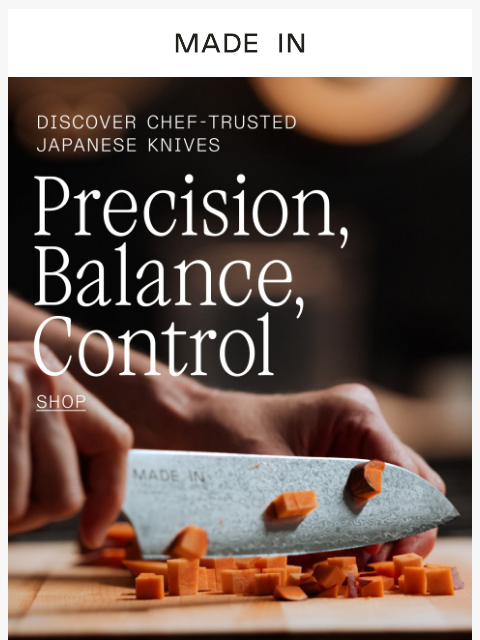 madeincookware newsletter: Three Profiles. One Unmatched Edge.