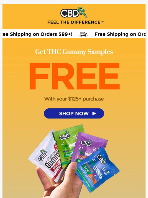 cbdfx newsletter: Did someone say, "FREE THC Gummies"? 😲