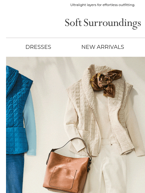 softsurroundings newsletter: New In: Daybreaker Quilted Vests.
