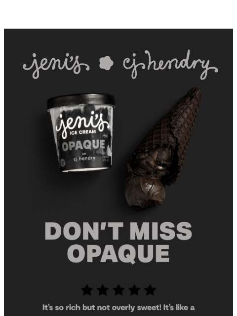 jenis newsletter: Last chance for Opaque!