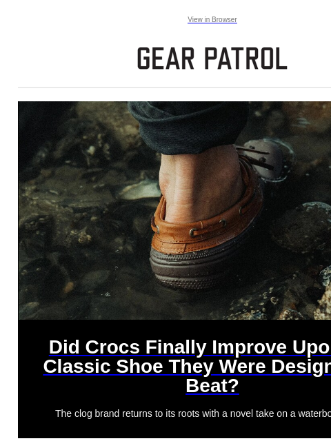 gearpatrol newsletter: Did Crocs Just Reach Their Final Form?