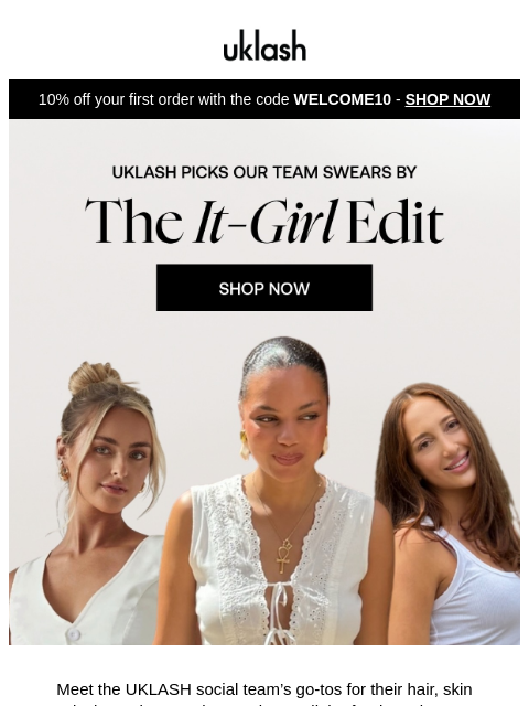 uklash newsletter: Straight From UKLASH HQ: Our Top Picks  💫