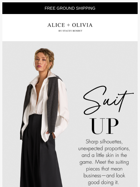 aliceandolivia newsletter: Fall's Chicest Suiting