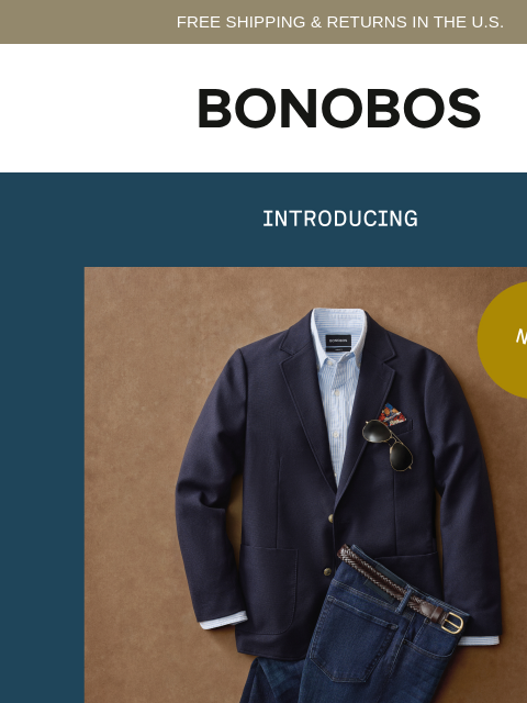 bonobos newsletter: Meet the Alma Mater Blazer