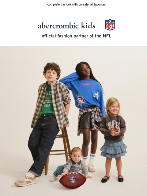 abercrombie newsletter: team spirit starts early 🏈