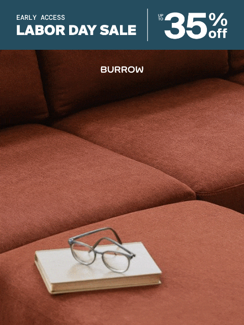 burrow newsletter: The Labor Day Sale is here