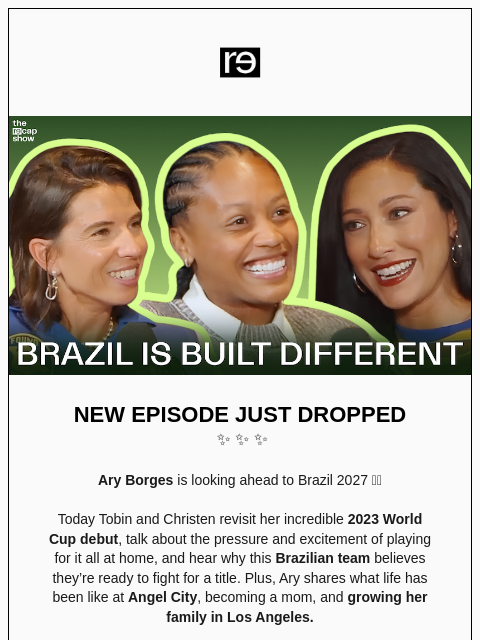 re-website newsletter: Ary Borges Wants More Than a Hat Trick 🎩