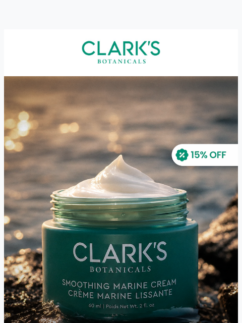 clarksbotanicals newsletter: Results don’t stop at the serum.
