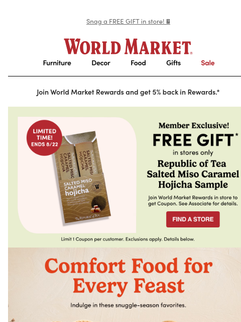 emailworldmarket newsletter: What fall tastes like 😋🍂 
