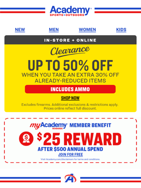 academy newsletter: SAVE up to 50% Today