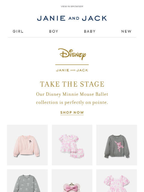 janieandjack newsletter: Disney's Minnie Mouse takes the stage