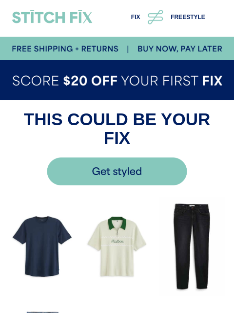 stitchfix newsletter: Good style, handled
