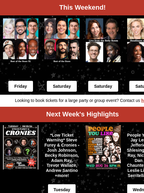 comedystore newsletter: Trevor Wallace, Caroline Rhea, Adam Ray, Al Madrig...