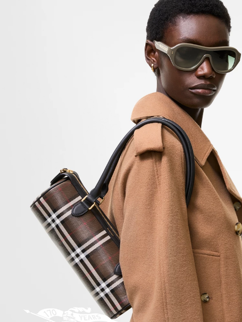 burberry newsletter: Check bags in new chocolate brown