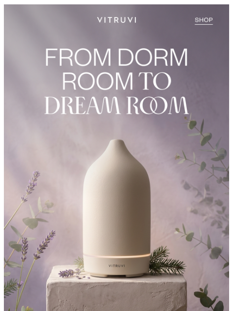 vitruvi newsletter: 25% OFF Stone Diffuser When Bundled With A Scent �...