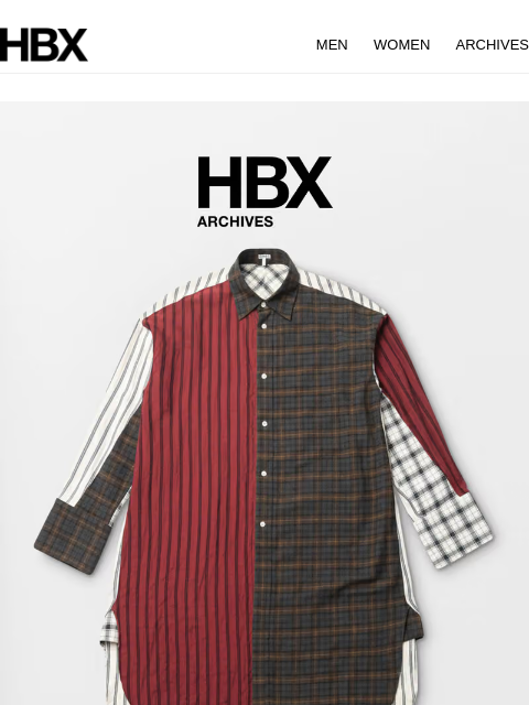 hbx newsletter: HBX Archives Preview:21 Aug/9AM EST/9PM HKT Releas...