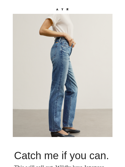 ayr newsletter: NEW DENIM OBSESSION