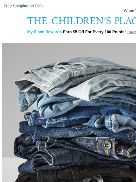 childrensplace newsletter: Say YES to All the Denim Fits 👖😉