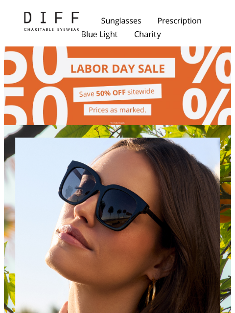 diffeyewear newsletter: Shop 50% OFF Best Sellers 👏