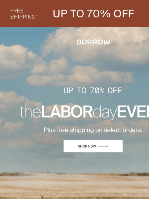burrow newsletter: Windows Down. Radio Up. Sale ON!