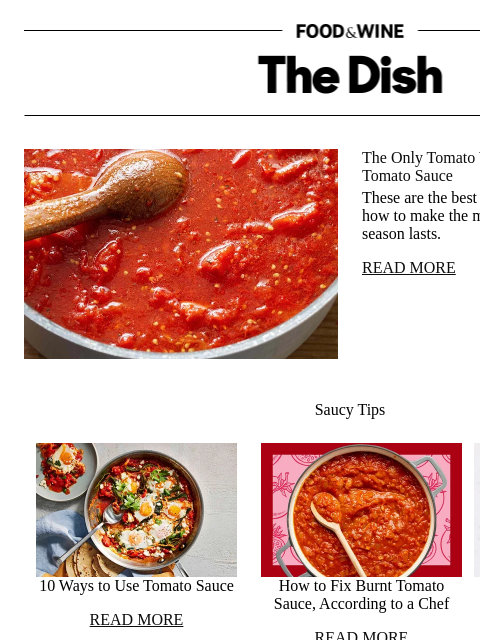 foodandwine newsletter: The Only Tomato You Should Use to Make Tomato Sauc...