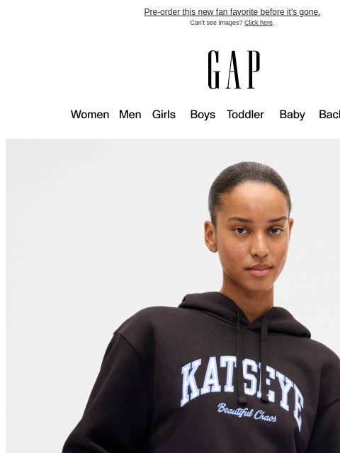 gap newsletter: LIMITED-EDITION KATSEYE HOODIE