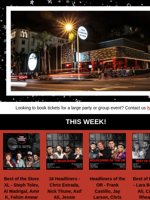 hive newsletter: Coming Up at The Store!