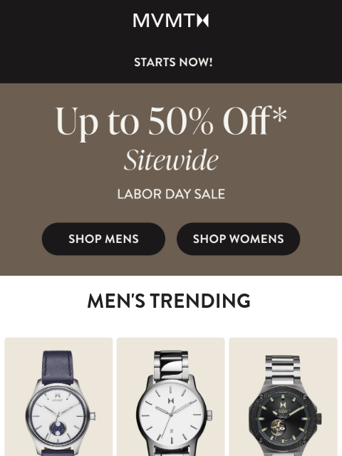 mvmt newsletter: Labor Day Sale is ON 🎉