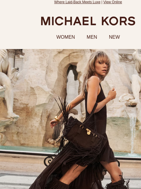 michaelkorsmail newsletter: Postcard From Rome: Fall’s City Chic
