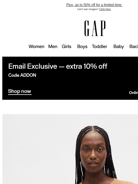 gap newsletter: New for every generation