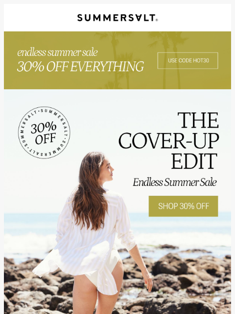 summersalt newsletter: This Sale Has You Covered