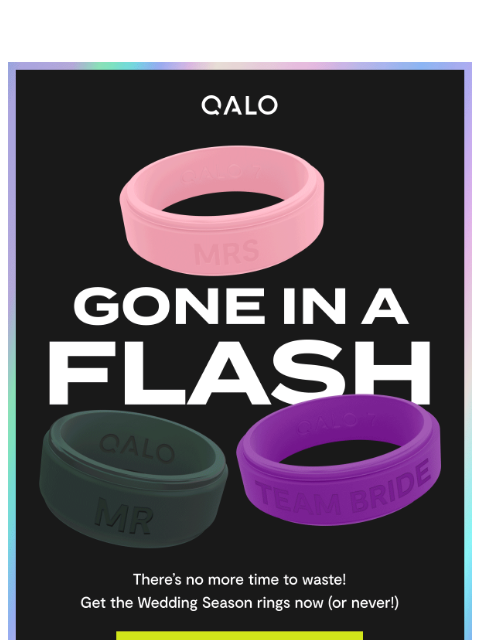 qalo newsletter: Last Chance: The Wedding Season Collection