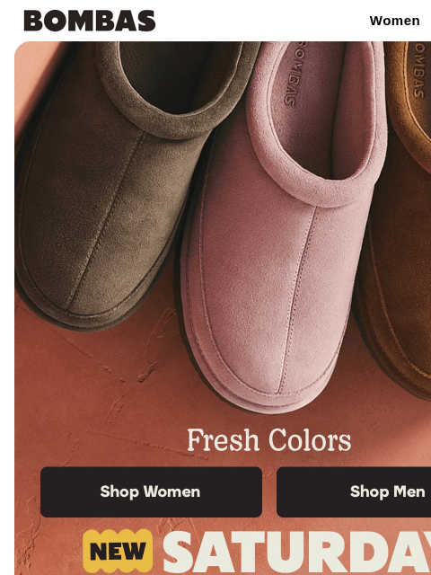 bombas newsletter: New Suede Slip-On Shoe Colors Are Here