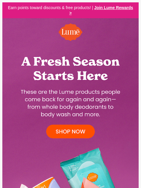 lumedeodorant newsletter: Fall is a good time for a fresh start.