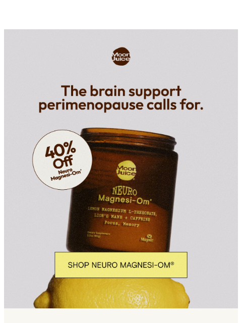 moonjuice newsletter: Support for perimenopause