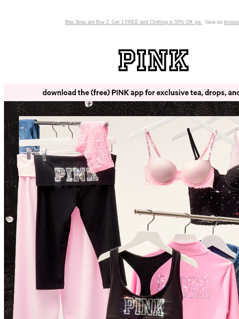 vspink newsletter: One Word: BLING 💎✨