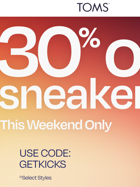 toms newsletter: 30% Off TRVL LITE Sneakers
