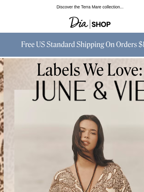 dia newsletter: New Fall Arrivals from June & Vie 🍃