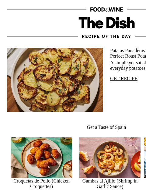 foodandwine newsletter: Oven-Roasted Spanish Potatoes