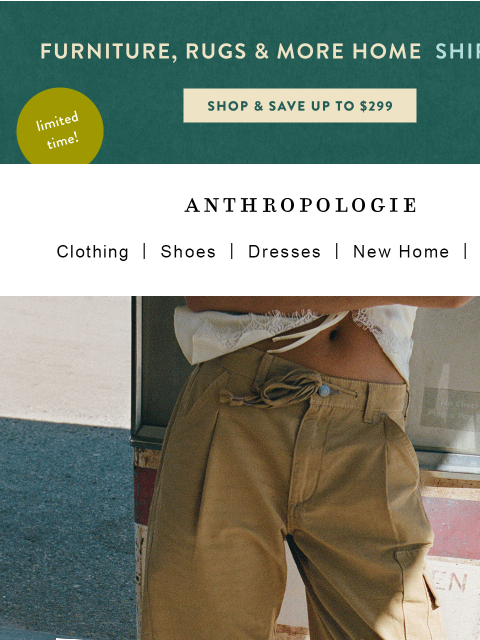 anthropologie newsletter: Meet Cade: The Cargo Pant of Fall