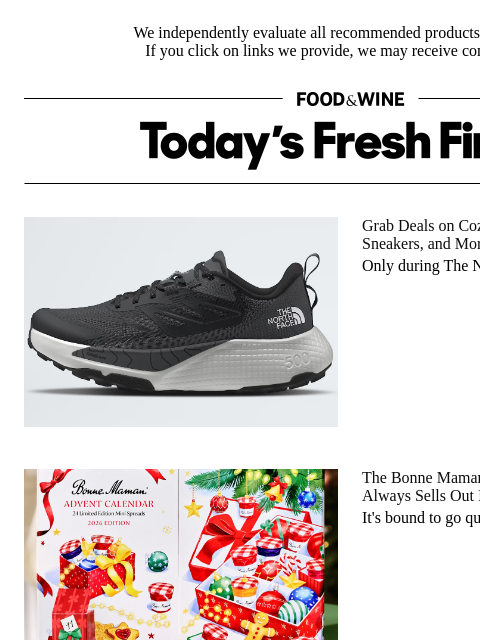 foodandwine newsletter: Back in Stock: The Bonne Maman Advent Calendar Tha...