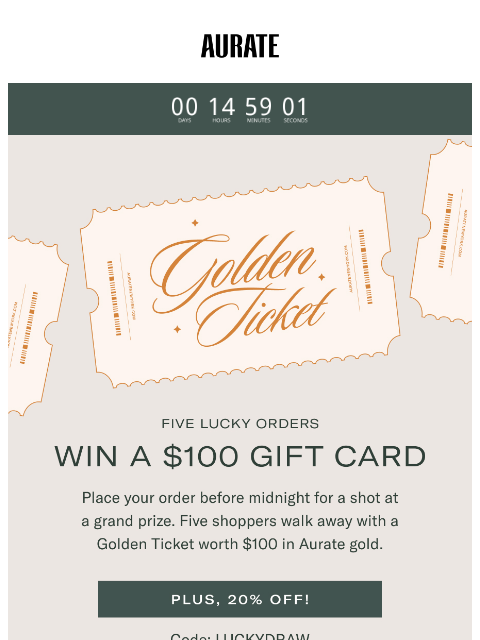 auratenewyork newsletter: FEELIN’ LUCKY?