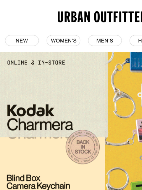 urbanoutfitters newsletter: It’s Back! Kodak Charmera Millennium 📷 🪩