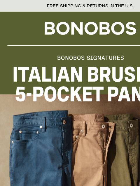 bonobos newsletter: Denim’s Fancier Cousin