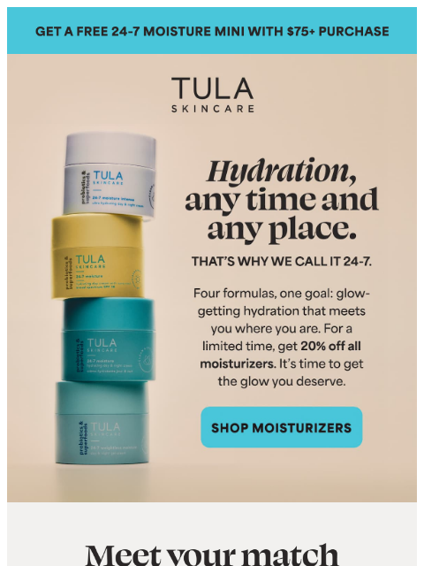 tula newsletter: 💧💧 Is your skin thirsty?💧💧