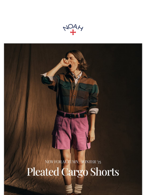 noahny newsletter: Introducing the Pleated Cargo Short