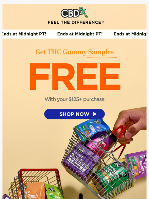 cbdfx newsletter: It's your last chance to score 4 FREE THC Gummies ...