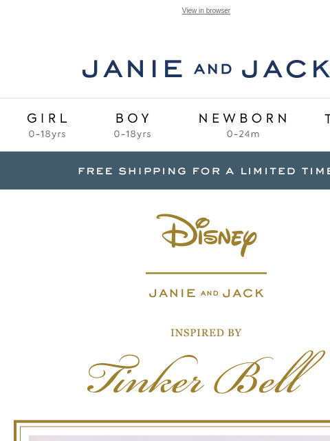 janieandjack newsletter: ✨ Take flight with Disney’s Tinker Bell + free shi...