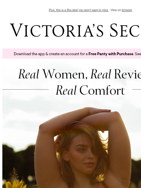 victoriassecret newsletter: Influencers Love The NEW FlexFactor Bra
