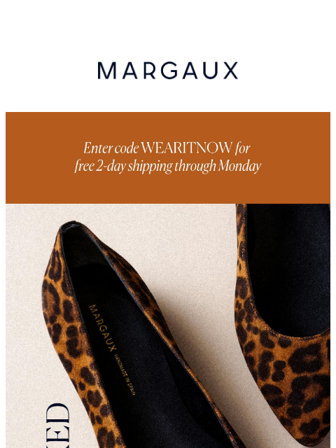 margauxny newsletter: Just restocked: LEOPARD